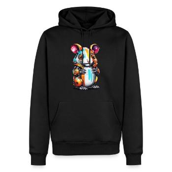 Robot Animal / AI / Mechanized Animals / Comic - Men’s Premium Organic Hoodie - black - Front - Nico (187cm)