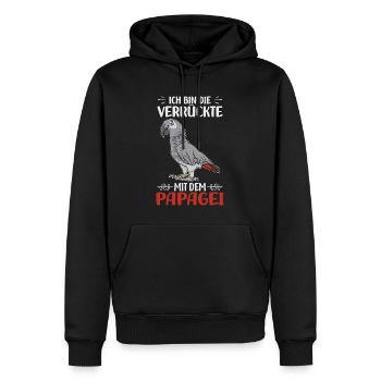 Papageien - Männer Premium Bio Hoodie - Schwarz - Vorne - Nico (187cm)