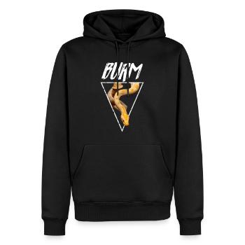 Albino Burmesische Pythonschlange Besitzer - Männer Premium Bio Hoodie - Schwarz - Vorne - Nico (187cm)