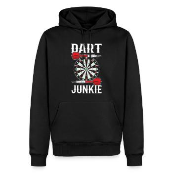 Dartspieler Dart-Spieler - Männer Premium Bio Hoodie - Schwarz - Vorne - Nico (187cm)