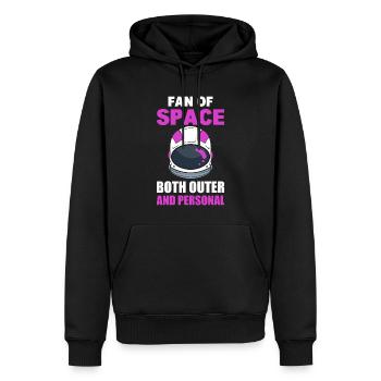 Fan Of Space Both Outer And Personal Astronaut - Männer Premium Bio Hoodie - Schwarz - Vorne - Nico (187cm)