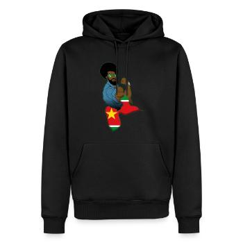 Guadeloupe Flagge Antillen Gwada Karibik - Männer Premium Bio Hoodie - Schwarz - Vorne - Nico (187cm)