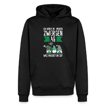 Garten-arbeit Gnome Gartenbau Geschenk - Männer Premium Bio Hoodie - Schwarz - Vorne - Nico (187cm)