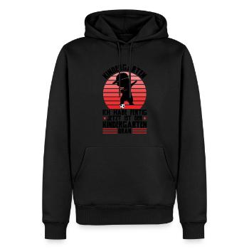 Abschied Kindergarten Krabellgruppe beendet Gesche - Männer Premium Bio Hoodie - Schwarz - Vorne - Nico (187cm)