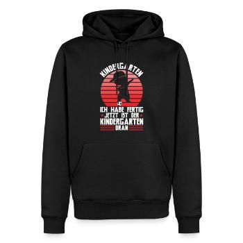 Abschied Kindergarten Krabellgruppe beendet Gesche - Männer Premium Bio Hoodie - Schwarz - Vorne - Nico (187cm)