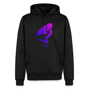 wingsurf hommes femmes hydroptère wingsurf - Sweat à capuche Premium bio Homme - noir - Devant - Nico (187cm)