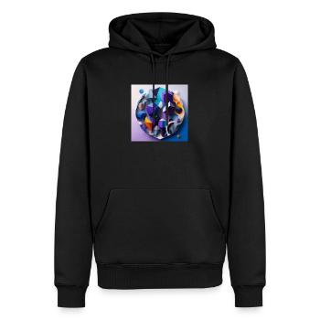 Crazy Shapes 2.0 - Sweat à capuche Premium bio Homme - noir - Devant - Nico (187cm)