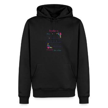 Danke für alles Erzieherin Lehrer Kindergarten - Männer Premium Bio Hoodie - Schwarz - Vorne - Nico (187cm)