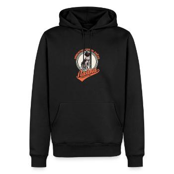Pour toujours sous les étoiles Dog Space Laika - Sweat à capuche Premium bio Homme - noir - Devant - Nico (187cm)