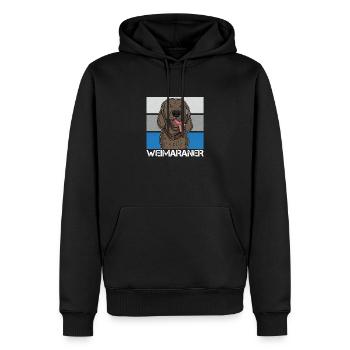 Weimaraner Hundebesitzer Hunde Welpe Züchter - Männer Premium Bio Hoodie - Schwarz - Vorne - Nico (187cm)