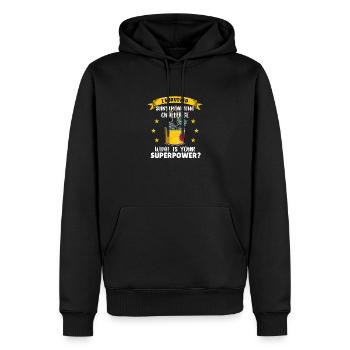 Schweden Stinkefisch Surströmming Spruch Fisch - Männer Premium Bio Hoodie - Schwarz - Vorne - Nico (187cm)
