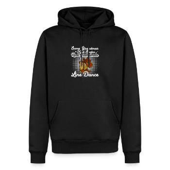 Western Country Tänzer Linedance Spruch - Männer Premium Bio Hoodie - Schwarz - Vorne - Nico (187cm)