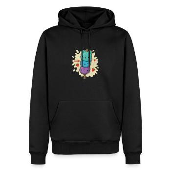 Mochigome Japan Spruch Reis Küche Eis Mochi - Männer Premium Bio Hoodie - Schwarz - Vorne - Nico (187cm)