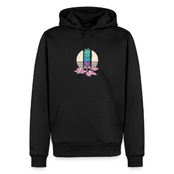 Mochi Mochigome Japan Japanische Küche - Männer Premium Bio Hoodie - Schwarz - Vorne - Nico (187cm)