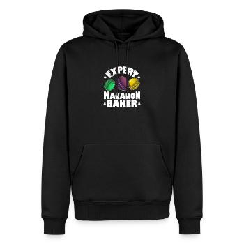 Makronen Macaroon Italien Kekse Konditorei - Männer Premium Bio Hoodie - Schwarz - Vorne - Nico (187cm)