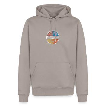 Mexiko-Stadt Mexiko Stilvolle Urlaub Souvenir Palme - Männer Premium Bio Hoodie - Taupe - Vorne - Nico (187cm)