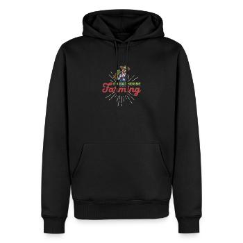 Freizeitgärtner Spooky Halloween Skelett Spruch - Männer Premium Bio Hoodie - Schwarz - Vorne - Nico (187cm)