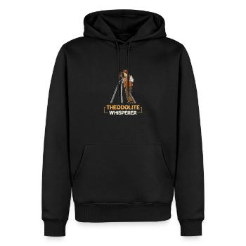 Géodésie géodésie Profession d’arpenteur géomatique - Sweat à capuche Premium bio Homme - noir - Devant - Nico (187cm)