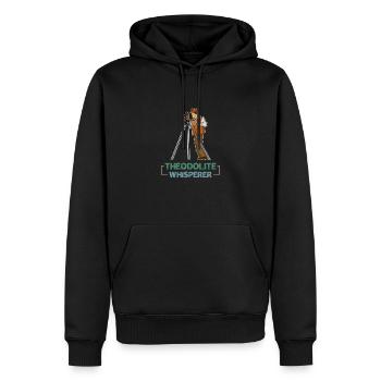 Géodésie géodésie Profession d’arpenteur géomatique - Sweat à capuche Premium bio Homme - noir - Devant - Nico (187cm)