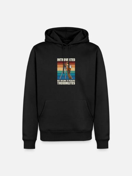 Geodesy Profession Training Surveyor - Men’s Premium Organic Hoodie - black
