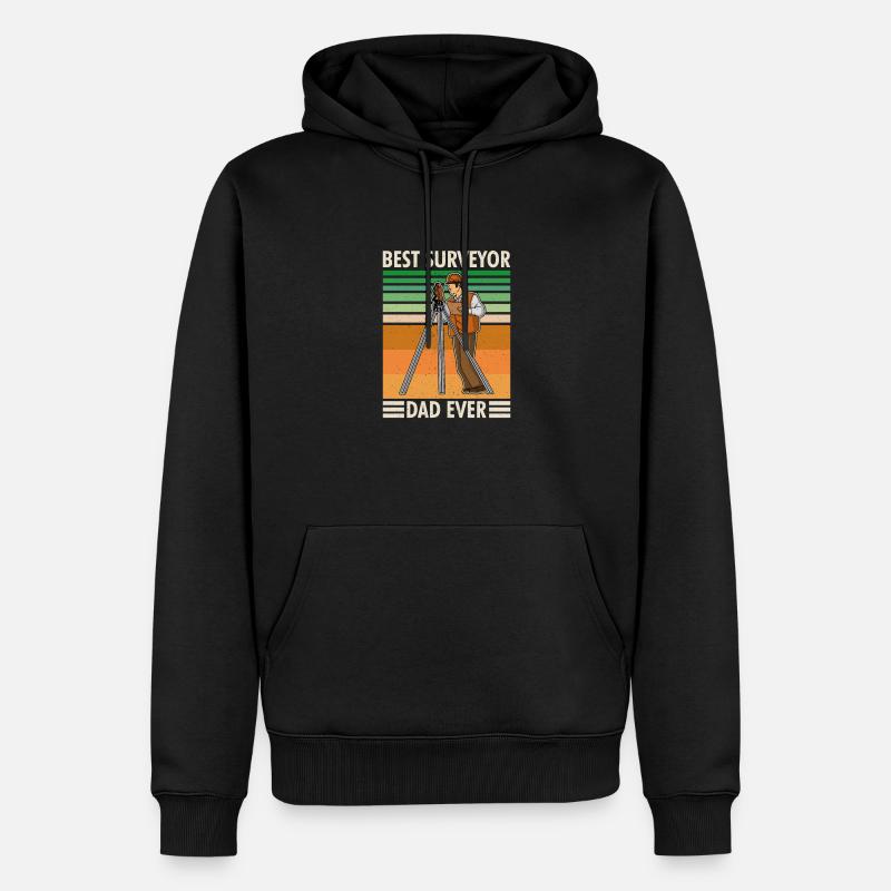 Géodésie géodésique Profession - Sweat à capuche Premium bio Homme - noir