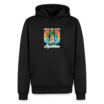 Géologue étudie profession Géologue Hammer - Sweat à capuche Premium bio Homme - noir - Devant - Nico (187cm)