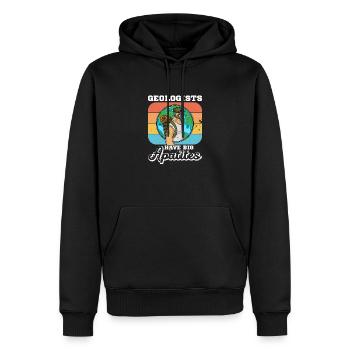 Géologue étudie profession Géologue Hammer - Sweat à capuche Premium bio Homme - noir - Devant - Nico (187cm)