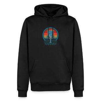 Disc Golfer Disc Golfer Sport Throwing - Men’s Premium Organic Hoodie - black - Front - Nico (187cm)