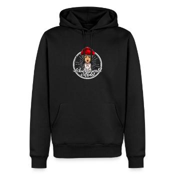 Schwarzwaldmädel Frauen Bollenhut Schwaben - Männer Premium Bio Hoodie - Schwarz - Vorne - Nico (187cm)