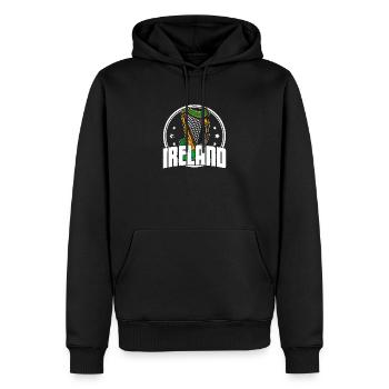 Keltische Harfe Irland Musik Schule Musiker - Männer Premium Bio Hoodie - Schwarz - Vorne - Nico (187cm)