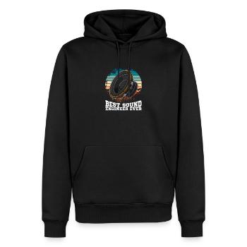 Subwoofer Music Sound Technician Audio Dicton - Sweat à capuche Premium bio Homme - noir - Devant - Nico (187cm)