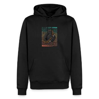 Tontechniker Subwoofer Analog Sound Spruch - Männer Premium Bio Hoodie - Schwarz - Vorne - Nico (187cm)