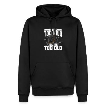 Technicien du son Son Subwoofer analogique Musique - Sweat à capuche Premium bio Homme - noir - Devant - Nico (187cm)