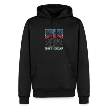 Tontechnik Ingenieur Subwoofer Analog Sound - Männer Premium Bio Hoodie - Schwarz - Vorne - Nico (187cm)