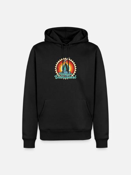 Stargazing Telescope Astronomers - Men’s Premium Organic Hoodie - black