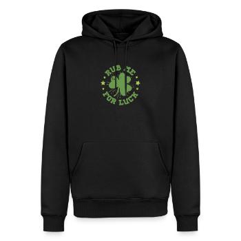 Irlande Origine irlandaise Couleurs nationales Drapeau - Sweat à capuche Premium bio Homme - noir - Devant - Nico (187cm)