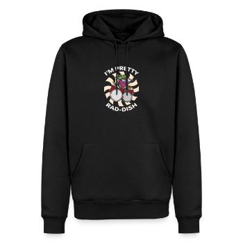 Rettich Vegan Bio Garten Schlagzeug Musik - Männer Premium Bio Hoodie - Schwarz - Vorne - Nico (187cm)