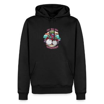 Gesundes Essen Rettich Vegan Spruch Bio Salat - Männer Premium Bio Hoodie - Schwarz - Vorne - Nico (187cm)