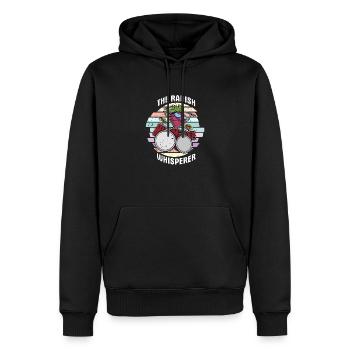 Gesundes Essen Rettich Vegan Spruch Bio Salat - Männer Premium Bio Hoodie - Schwarz - Vorne - Nico (187cm)