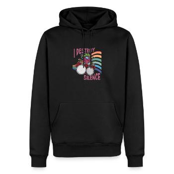 Rettich Gesund Essen Gemüse Salat Schlagzeug - Männer Premium Bio Hoodie - Schwarz - Vorne - Nico (187cm)