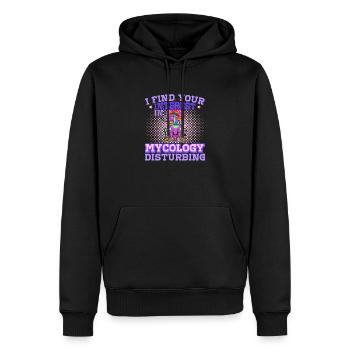 Mycologie, Fourmi, Zombie, Mycologie, Biologie - Sweat à capuche Premium bio Homme - noir - Devant - Nico (187cm)