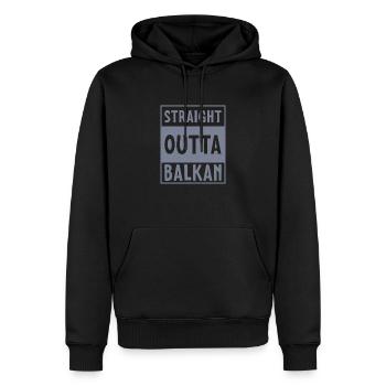 Jugoslawien Tito SFRJ Balkan Slav Herkunft - Männer Premium Bio Hoodie - Schwarz - Vorne - Nico (187cm)