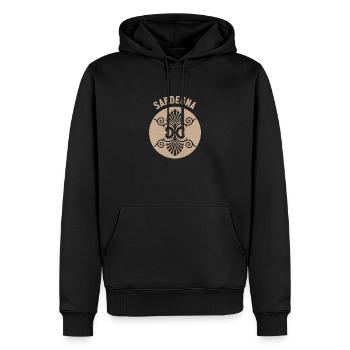 Sardaigne Vacances Italie Sardaigne Méditerranée - Sweat à capuche Premium bio Homme - noir - Devant - Nico (187cm)
