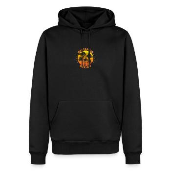Retro Manzanillo Mexiko Souvenir Vintage Palme - Männer Premium Bio Hoodie - Schwarz - Vorne - Nico (187cm)