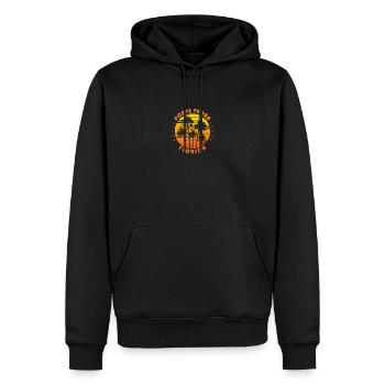 Retro Ponte Vedra Floride Souvenir Vintage Palm - Sweat à capuche Premium bio Homme - noir - Devant - Nico (187cm)