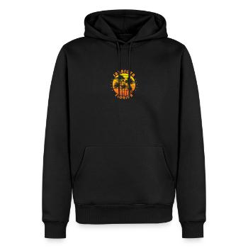Retro Sarasota Florida Souvenir Vintage Palme - Männer Premium Bio Hoodie - Schwarz - Vorne - Nico (187cm)