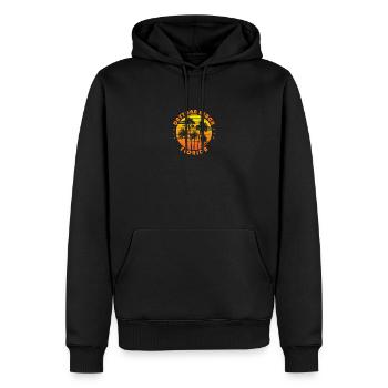 Retro Daytona Beach Florida Souvenir Vintage Palme - Männer Premium Bio Hoodie - Schwarz - Vorne - Nico (187cm)