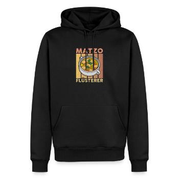 Matzah Casher Matzo Israël Cuisine juive - Sweat à capuche Premium bio Homme - noir - Devant - Nico (187cm)