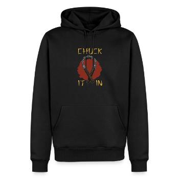 Armes Ninja Ninjutsu Japon Arts Martiaux Karaté - Sweat à capuche Premium bio Homme - noir - Devant - Nico (187cm)