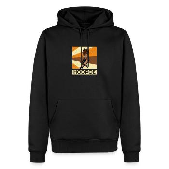 Wiedehopf Vogel Garten Wald Natur Ornithologe - Männer Premium Bio Hoodie - Schwarz - Vorne - Nico (187cm)